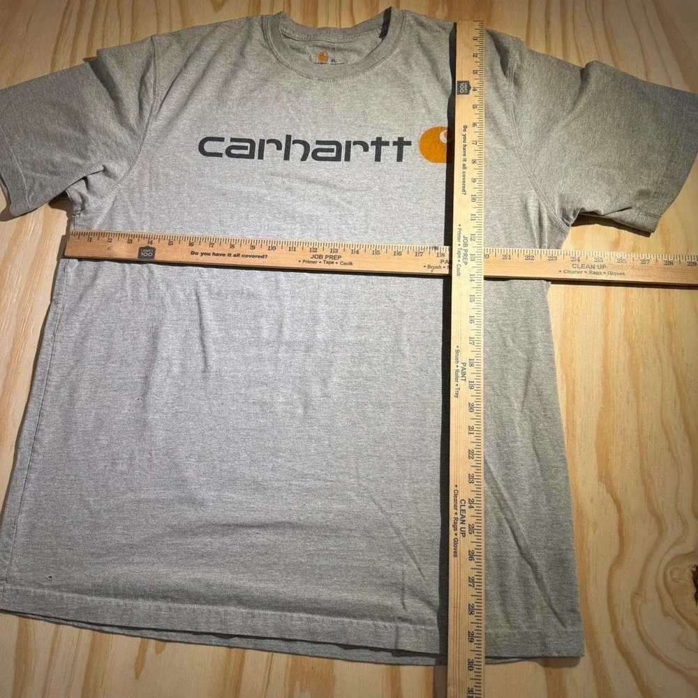 Carhartt Mens Graphic Logo Short Sleeve T-Shirt Grey XL